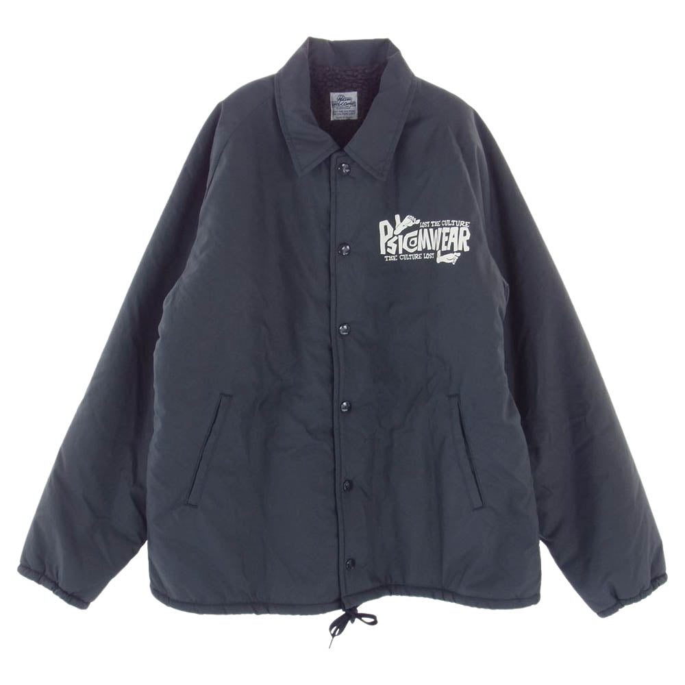 Psicom サイコム COACH JKT ボア コーチ ジャケット カーキ グレー系 M【極上美品】【中古】