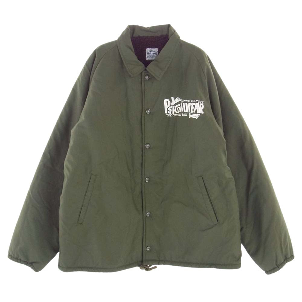Psicom サイコム COACH JKT ボア コーチ ジャケット ネイビー モスグリーン系 M【極上美品】【中古】
