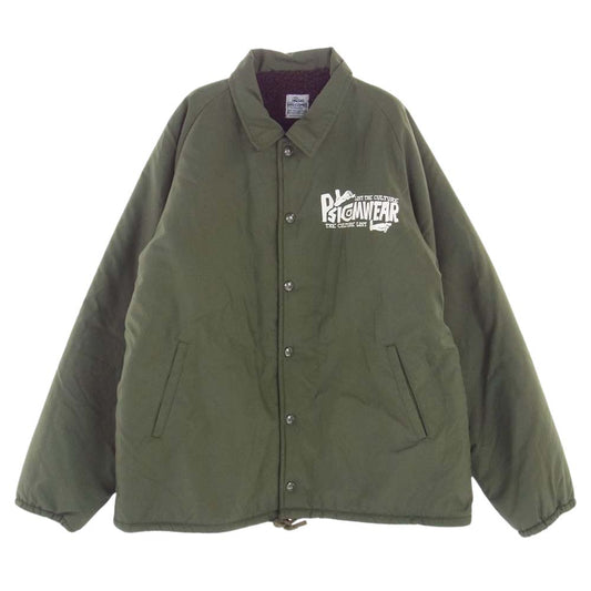 Psicom サイコム COACH JKT ボア コーチ ジャケット ネイビー モスグリーン系 M【極上美品】【中古】