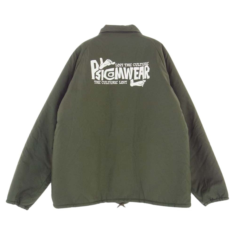 Psicom サイコム COACH JKT ボア コーチ ジャケット ネイビー モスグリーン系 M【極上美品】【中古】