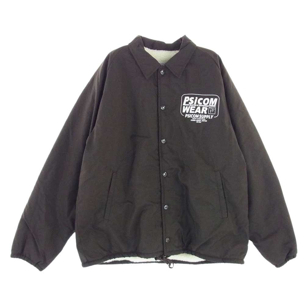 Psicom サイコム COACH JKT ボア コーチ ジャケット ブラック ブラウン系 M【極上美品】【中古】