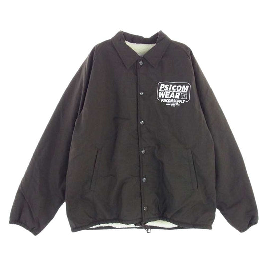 Psicom サイコム COACH JKT ボア コーチ ジャケット ブラック ブラウン系 M【極上美品】【中古】