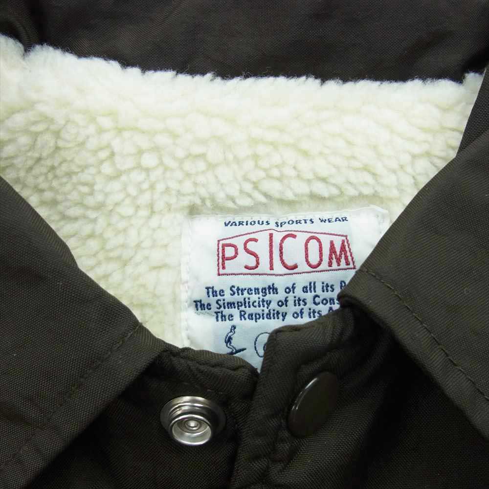 Psicom サイコム COACH JKT ボア コーチ ジャケット ブラック ブラウン系 M【極上美品】【中古】