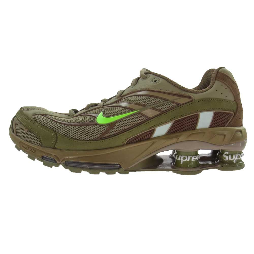Supreme シュプリーム 22SS DN1615-200 Nike Shox Ride 2 ナイキ ショックスライド Neutral Olive/Electric Green-Pilgrim グリーン系 29.0cm【極上美品】【中古】