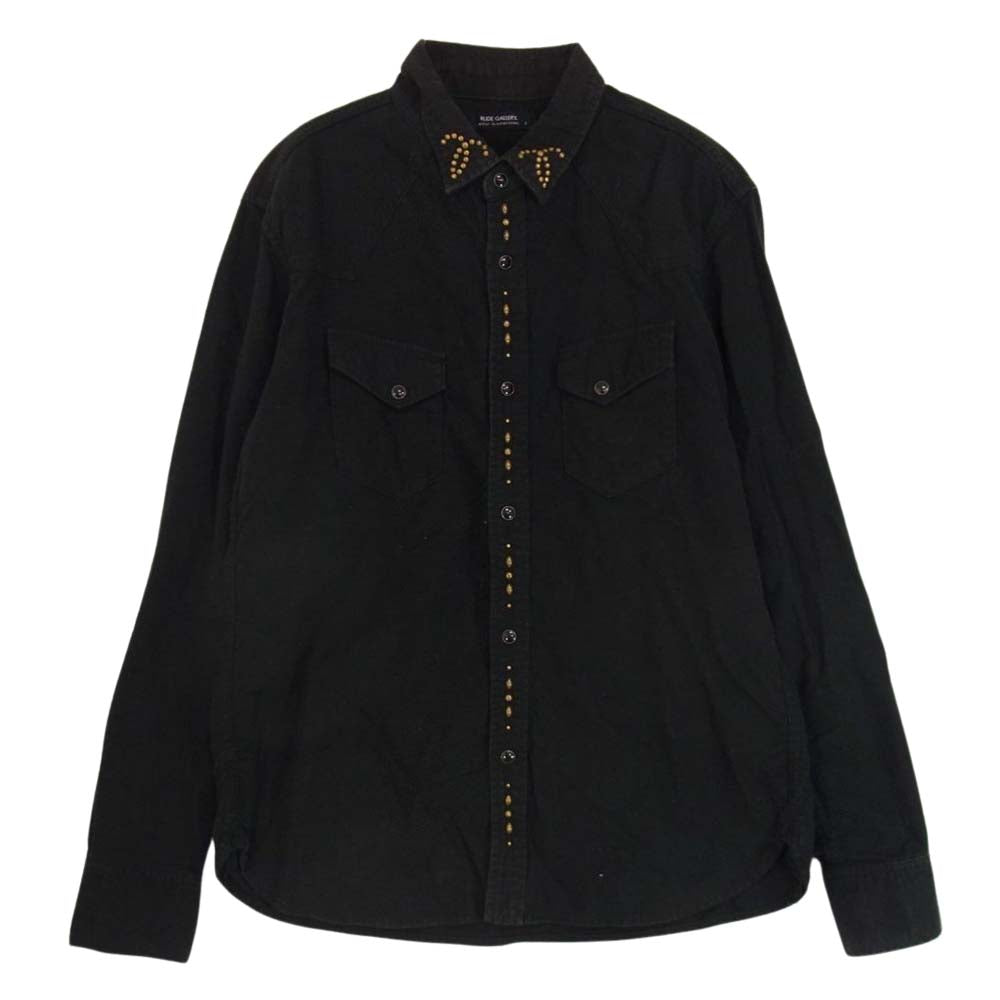 RUDE GALLERY ルードギャラリー スタッズ ウエスタン 長袖 シャツ ブラック系 3【中古】