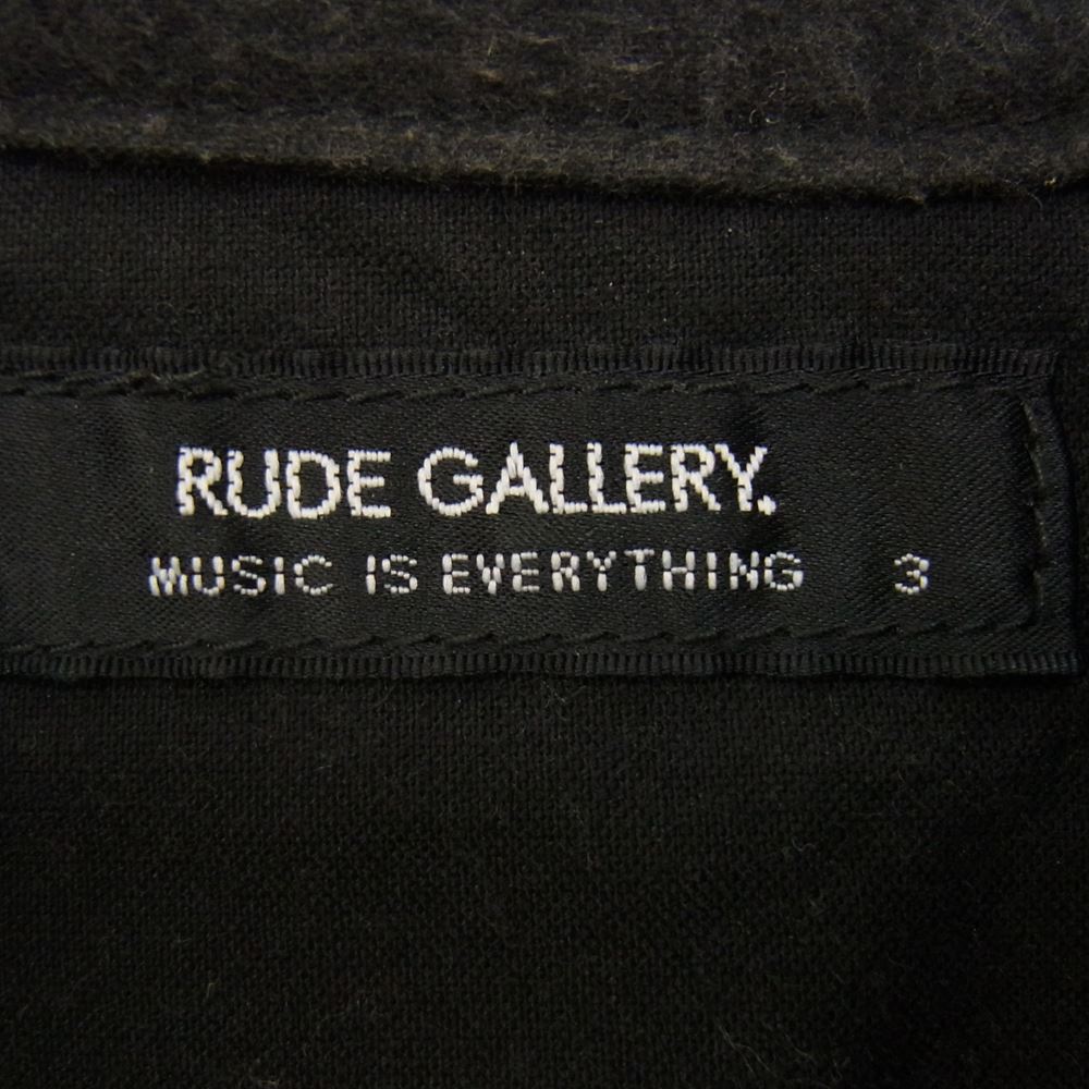RUDE GALLERY ルードギャラリー スタッズ ウエスタン 長袖 シャツ ブラック系 3【中古】
