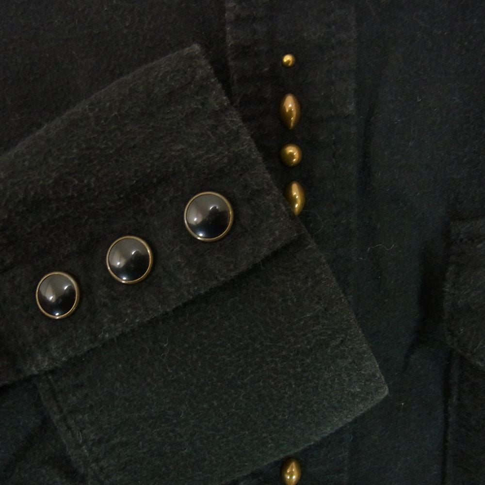 RUDE GALLERY ルードギャラリー スタッズ ウエスタン 長袖 シャツ ブラック系 3【中古】