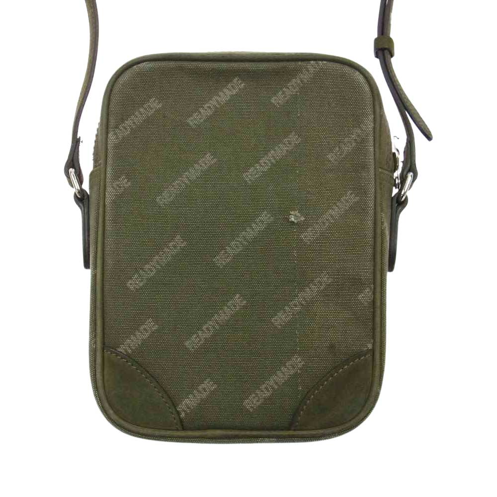 READY MADE レディメイド NANO SHOULDER BAG KHAKI キャンバス ショルダー バッグ モスグリーン系【中古】