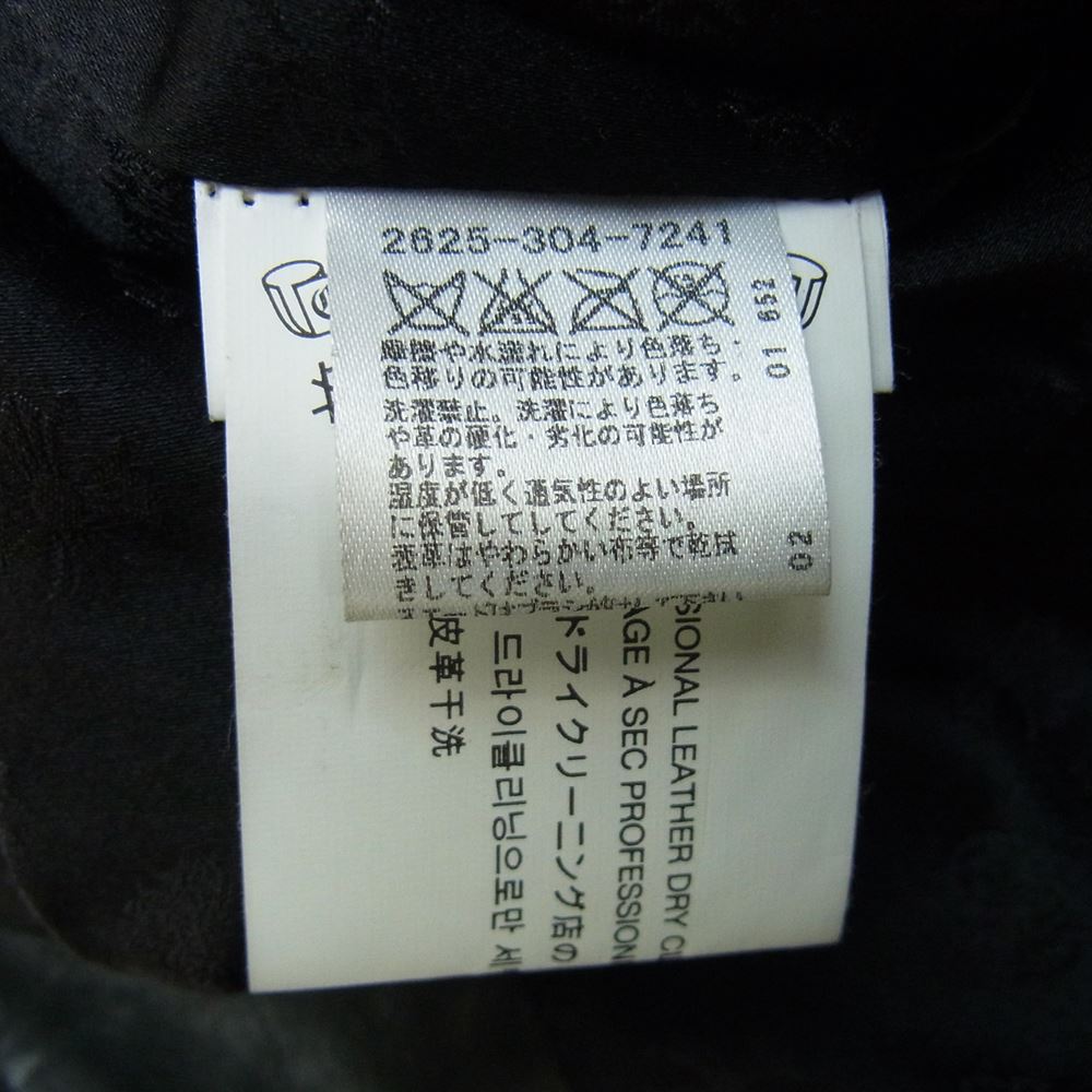 CHROME HEARTS クロムハーツ（原本有） DOWN ON ME LTHR カウレザー ダブル ライダース ジャケット ブラック系 S【中古】