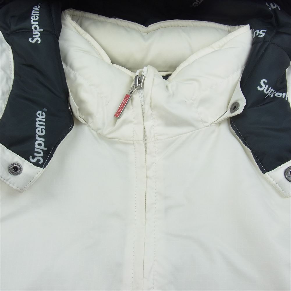 Supreme シュプリーム 16AW Sideline Side Logo Parka サイドライン サイドロゴ 2トーン 中綿 ジャケット レッド系 ホワイト系 S【中古】