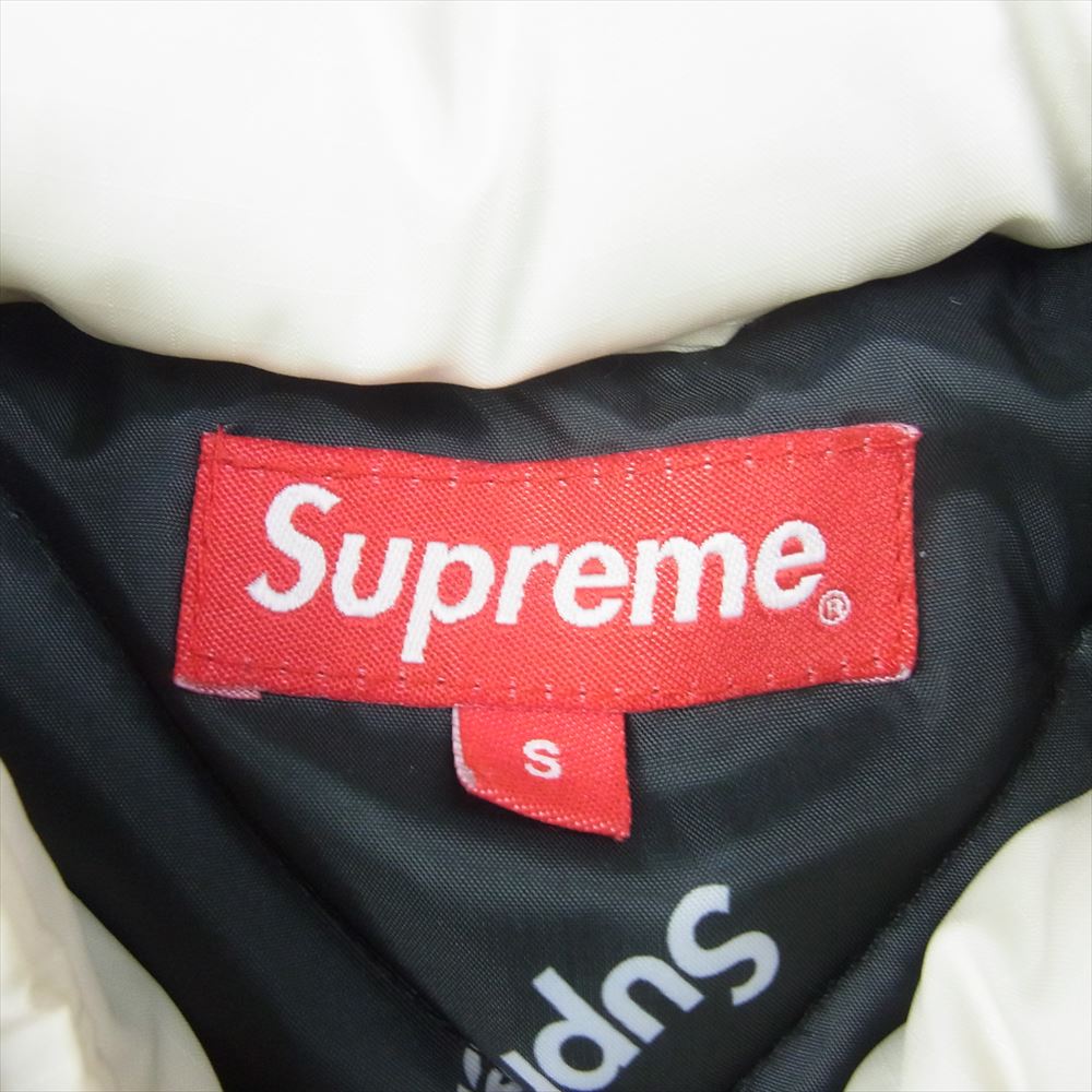 Supreme シュプリーム 16AW Sideline Side Logo Parka サイドライン サイドロゴ 2トーン 中綿 ジャケット レッド系 ホワイト系 S【中古】