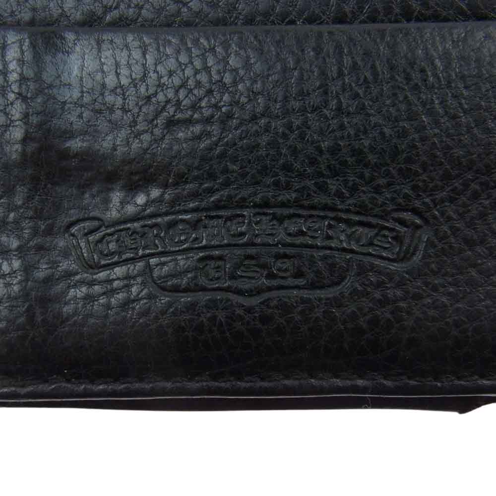 CHROME HEARTS クロムハーツ（原本無） WAVE ウェーブ クロスボール ウォレット ブラック系 シルバー系【中古】