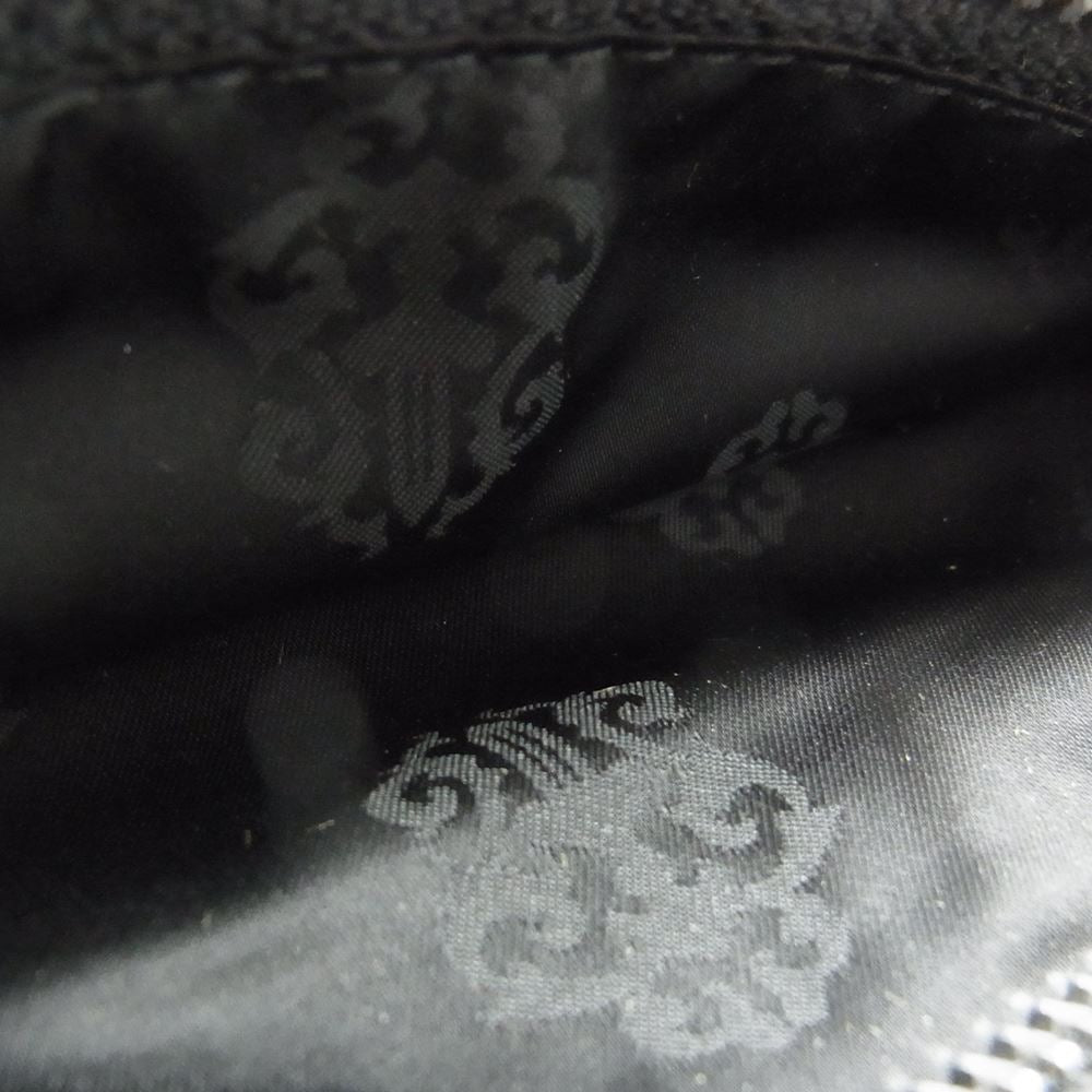 CHROME HEARTS クロムハーツ（原本無） WAVE ウェーブ クロスボール ウォレット ブラック系 シルバー系【中古】