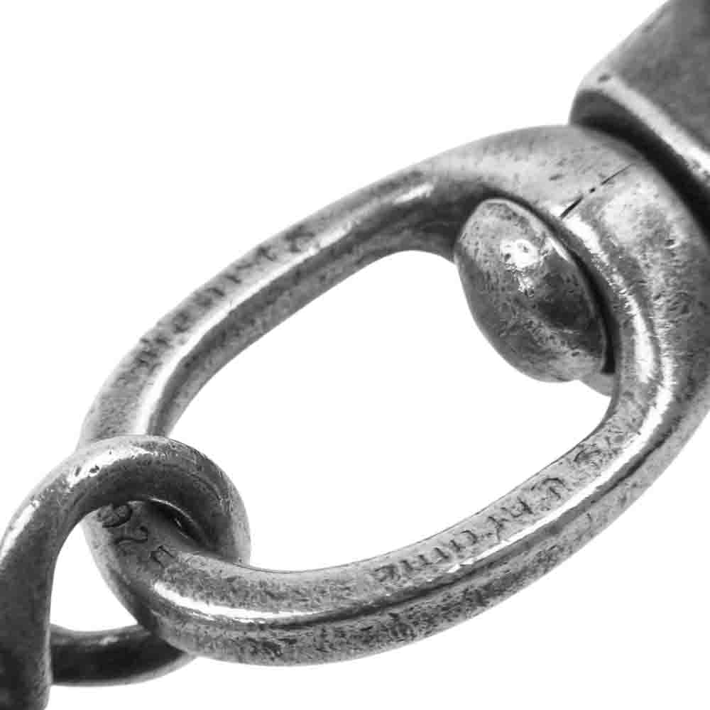 CHROME HEARTS クロムハーツ（原本無） 9LINK ROLLER LONG-T 2クリップ ロング ローラー ウォレットチェーン シルバー系【中古】