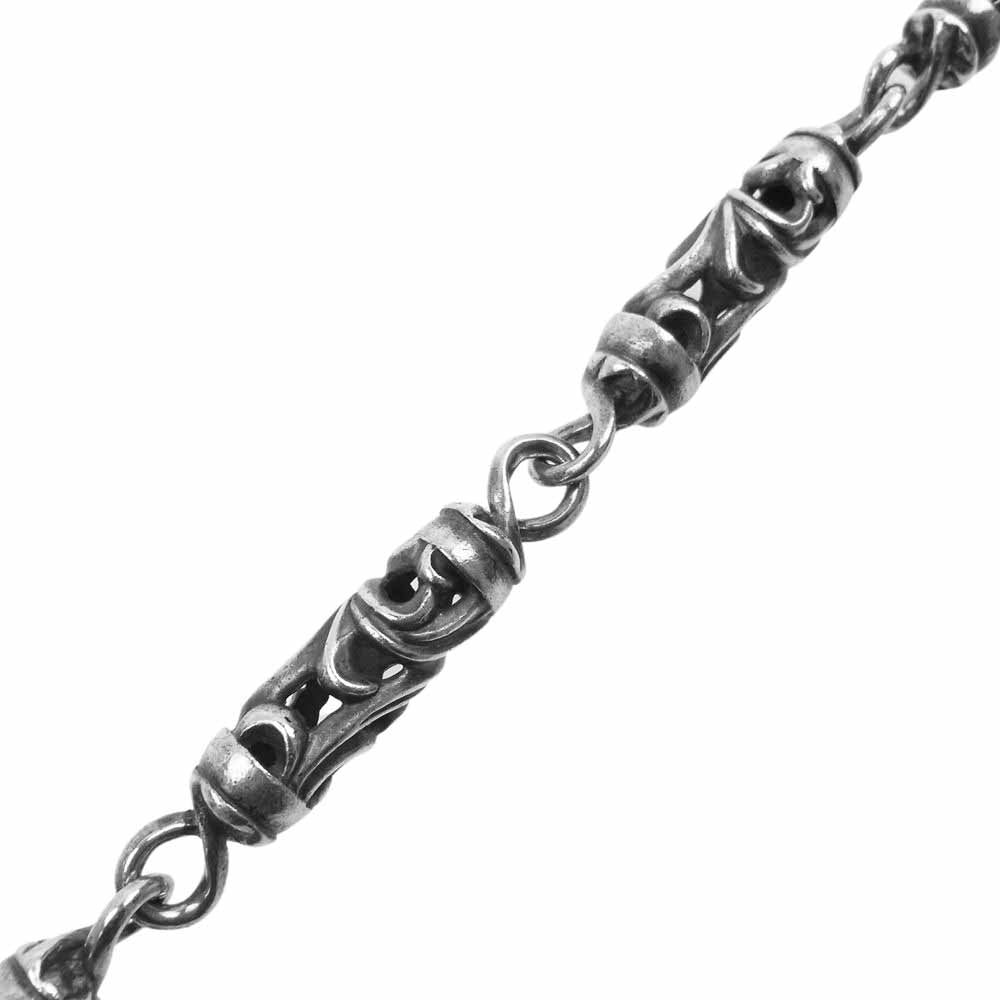 CHROME HEARTS クロムハーツ（原本無） 9LINK ROLLER LONG-T 2クリップ ロング ローラー ウォレットチェーン シルバー系【中古】