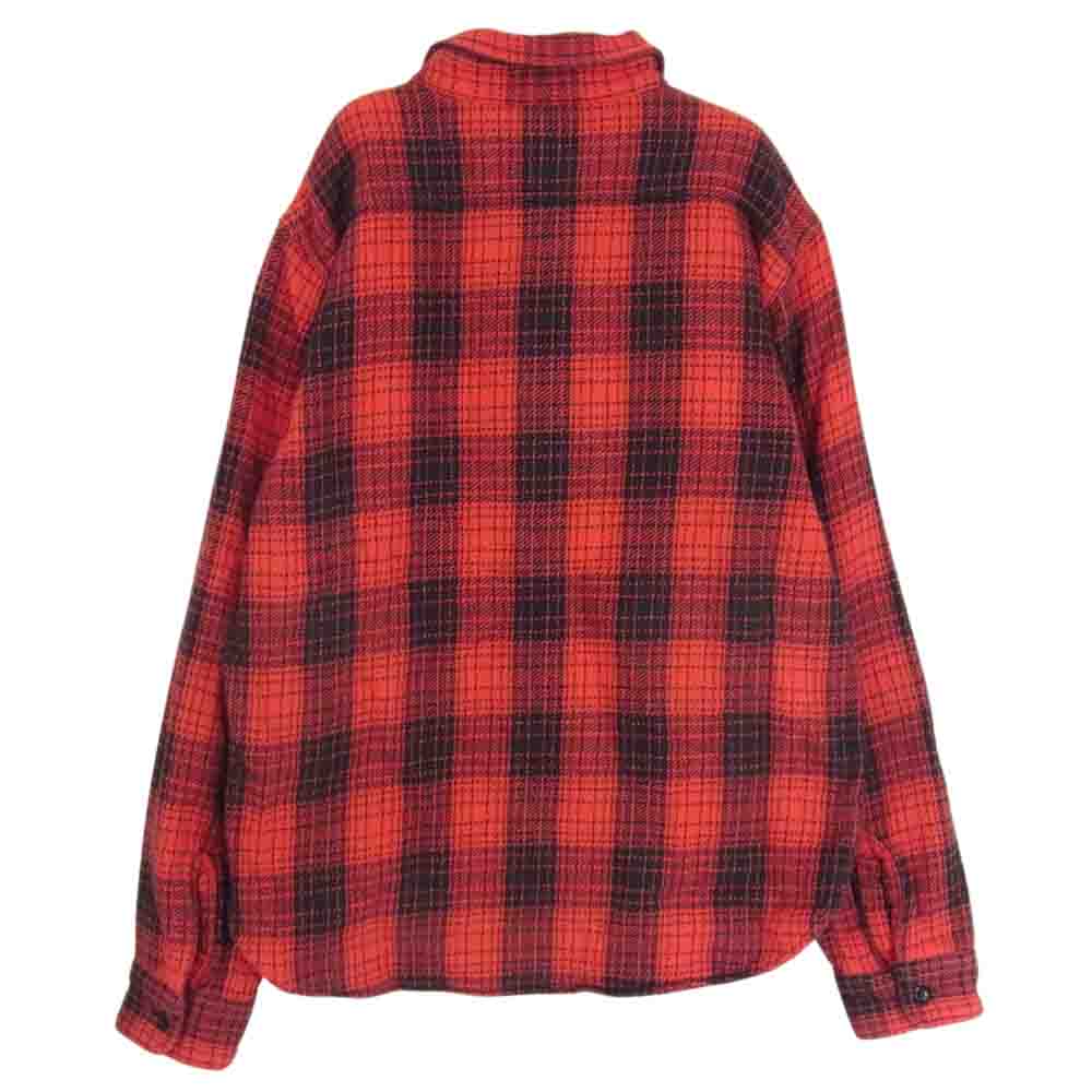 TENDERLOIN テンダーロイン T-HEAVY FLANNEL CHECK SHT ヘビー フランネル チェック シャツ レッド系 XS【中古】