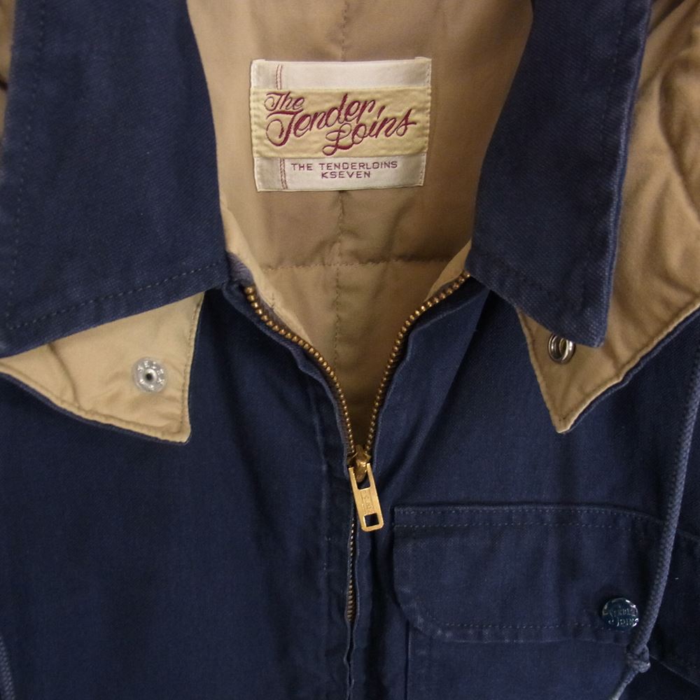 TENDERLOIN テンダーロイン 15AW T-HUNTING DOWN JKT ハンティング ダウン ジャケット ネイビー系 S【中古】