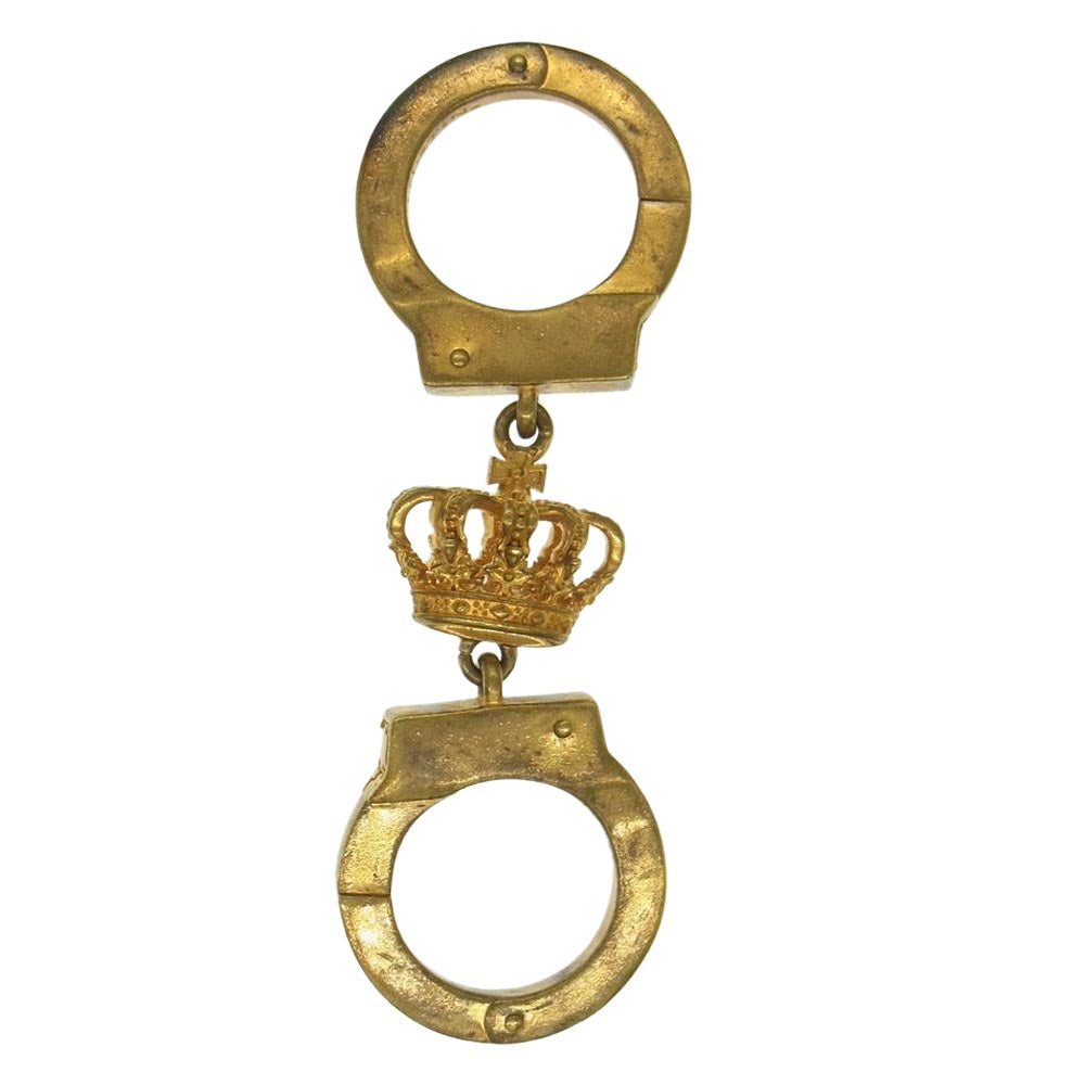 Justin Davis ジャスティンデイビス AAA883-ASH LOVE EMBRACE 手錠 クラウン キーホルダー ゴールド系【中古】