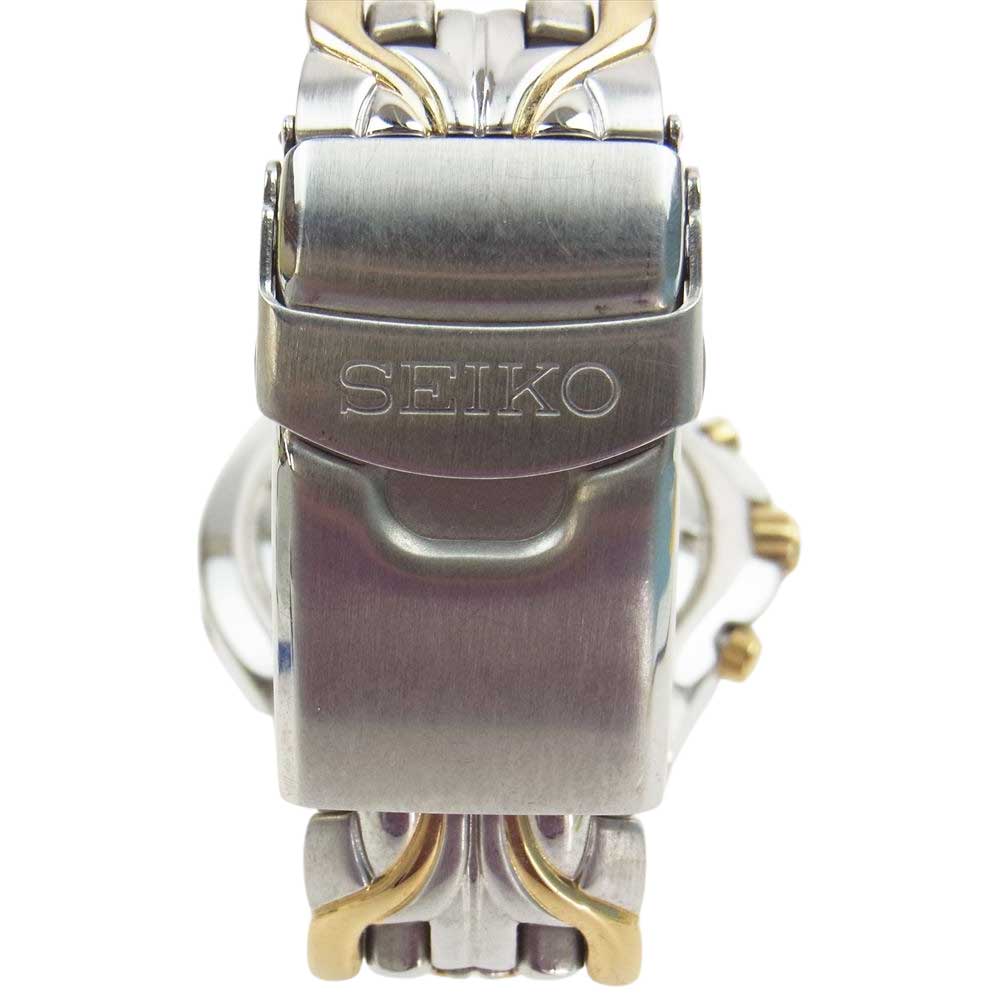 SEIKO セイコー SSC138 Excelsior Solar クロノグラフ ソーラー クォーツ 時計  シルバー系 ゴールド系【中古】