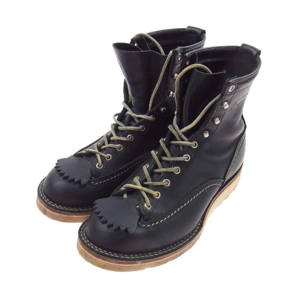 WESCO ウエスコ BK108100 Custom Jobmaster カスタム ジョブマスター レザー レースアップ ワークブーツ ブラック系【中古】