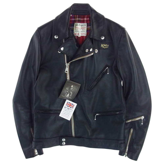 Lewis Leathers ルイスレザー #441T TIGHT FIT CYCLONE サイクロン タイトフィット ライダース ジャケット ブラック系 36【美品】【中古】