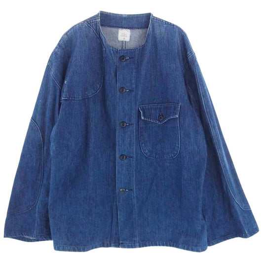 ミリタリー U.S.MILITARY COAT, SHOOTERS BLUE DENIM JACKET シューティング デニムジャケット インディゴブルー系 L【中古】