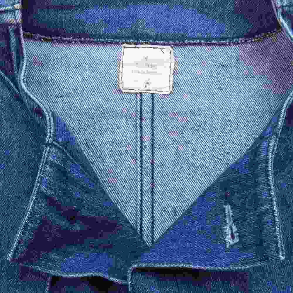 ミリタリー U.S.MILITARY COAT, SHOOTERS BLUE DENIM JACKET シューティング デニムジャケット インディゴブルー系 L【中古】