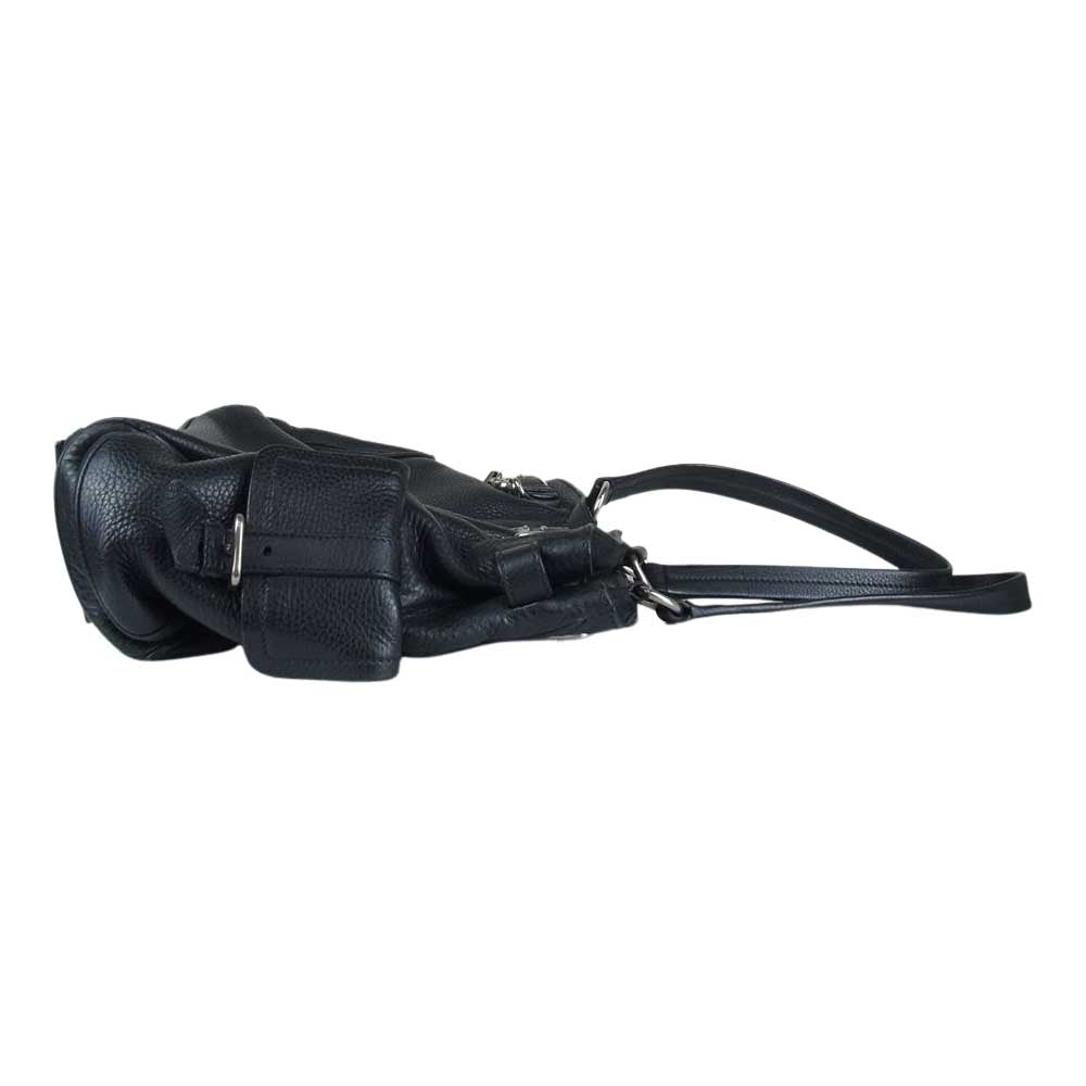 PRADA プラダ BR3235 VIT.DAINO コインケース付き レザー 2way ショルダーバッグ ブラック系【中古】