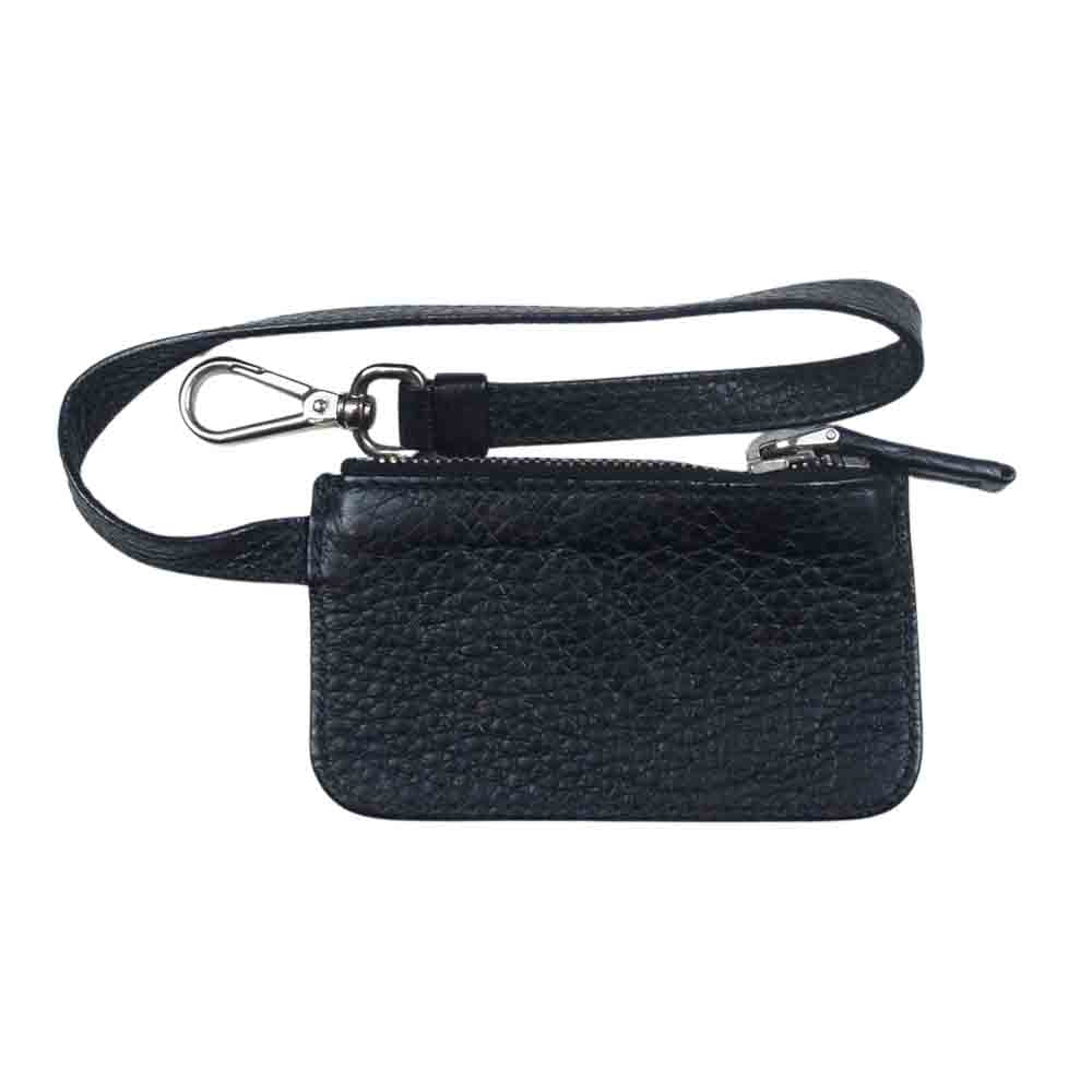 PRADA プラダ BR3235 VIT.DAINO コインケース付き レザー 2way ショルダーバッグ ブラック系【中古】