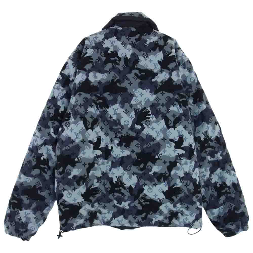 LOUIS VUITTON ルイ・ヴィトン 20AW RM202M NIS HJB05W 国内正規品 リバーシブル カモ ダブルフェイス コーチジャケット  ネイビー系 48【中古】