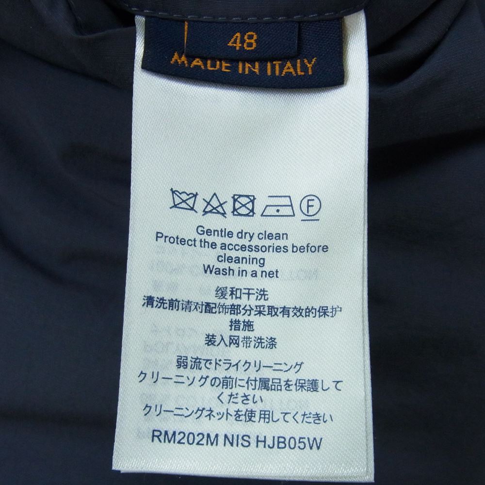 LOUIS VUITTON ルイ・ヴィトン 20AW RM202M NIS HJB05W 国内正規品 リバーシブル カモ ダブルフェイス コーチジャケット  ネイビー系 48【中古】
