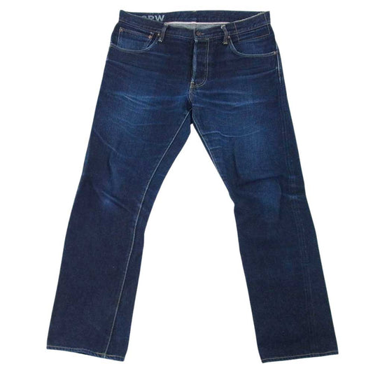 VISVIM ビズビム 21AW 0121205005002 Social Sculpture 01 Slim Raw ソーシャル スカルプチャー スリム デニム パンツ インディゴブルー系【中古】