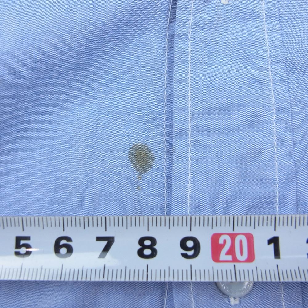 VISVIM ビズビム VS0001713 BIGHORN SHIRT L/S ベロア切替 シャツ インディゴブルー系 M【中古】