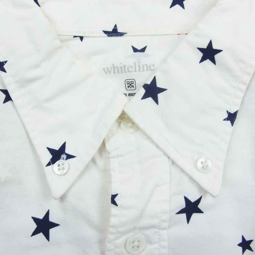 uniform experiment ユニフォームエクスペリメント UE-110040 スター総柄 長袖 シャツ ホワイト系 2【中古】