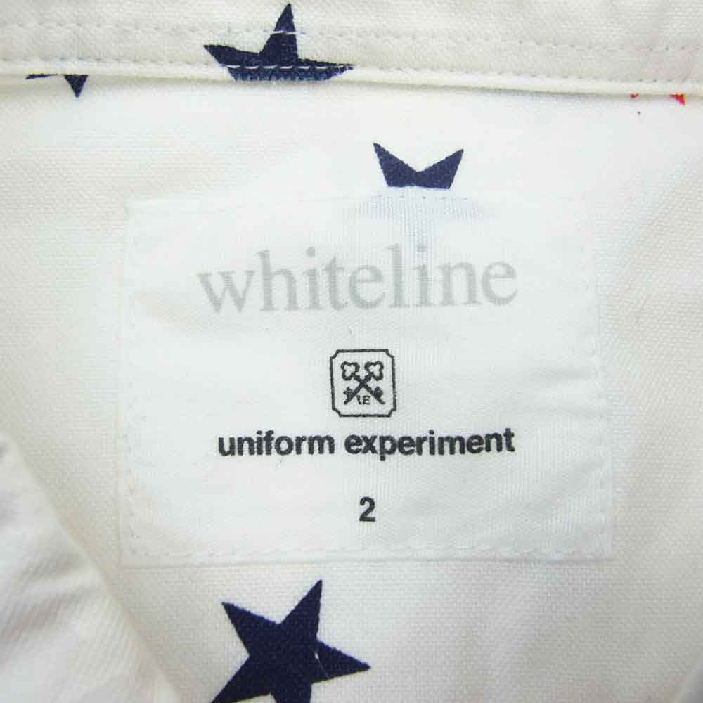 uniform experiment ユニフォームエクスペリメント UE-110040 スター総柄 長袖 シャツ ホワイト系 2【中古】