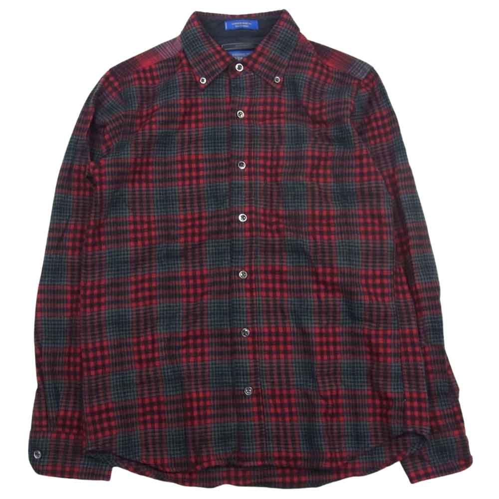 SOPHNET. ソフネット SOPH-112040 PENDLETON ペンドルトン ウール チェック シャツ グレー系 レッド系 M【中古】