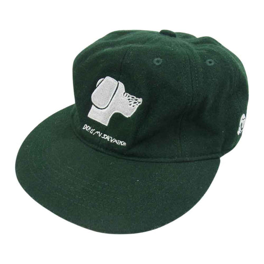 タコマフジレコード DOG IS MY SALVATION CAP キャップ 帽子 グリーン系【中古】