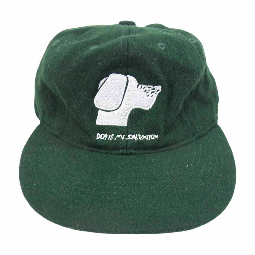 タコマフジレコード DOG IS MY SALVATION CAP キャップ 帽子 グリーン系【中古】