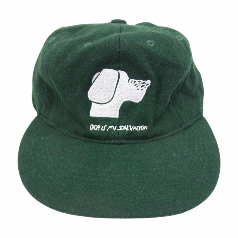 タコマフジレコード DOG IS MY SALVATION CAP キャップ 帽子 グリーン系【中古】