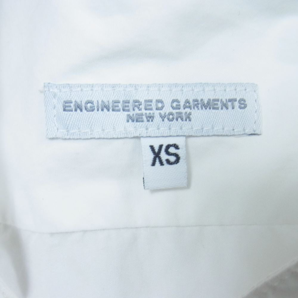 Engineered Garments エンジニアードガーメンツ Banded Collar Shirt バンドカラー シャツ ホワイト系 XS【中古】