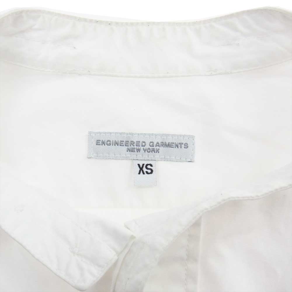 Engineered Garments エンジニアードガーメンツ Banded Collar Shirt バンドカラー シャツ ホワイト系 XS【中古】