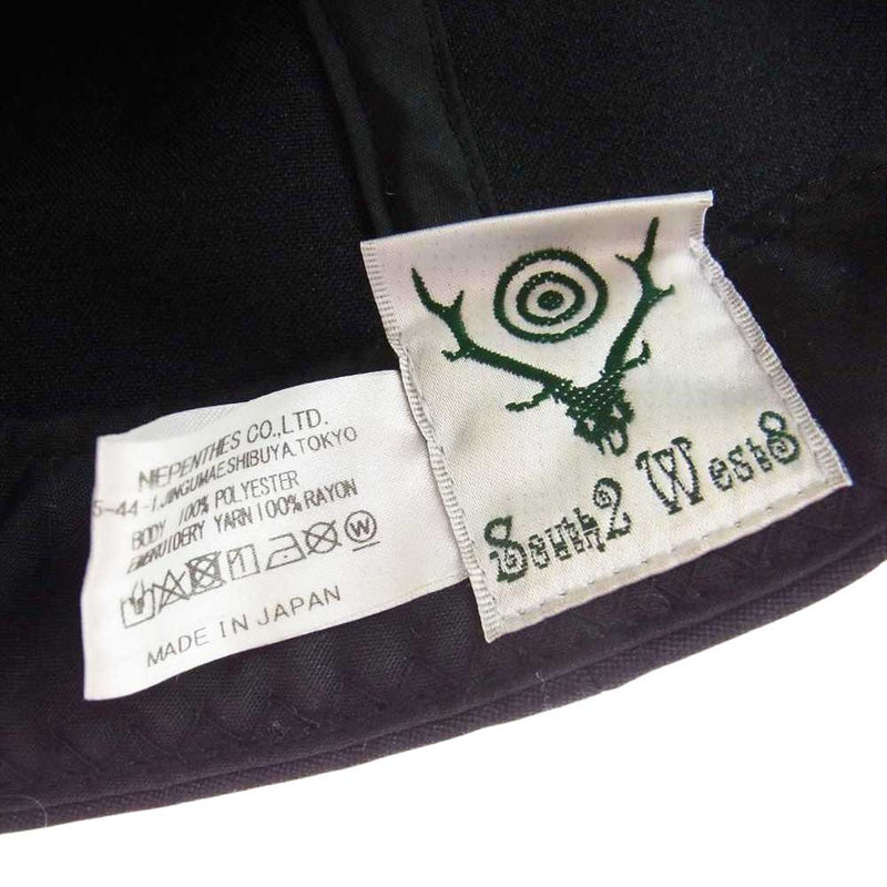 サウスツー ウエストエイト Apollo Cap Deer Skull & Horn ディアスカル アポロ キャップ ブラック系【中古】