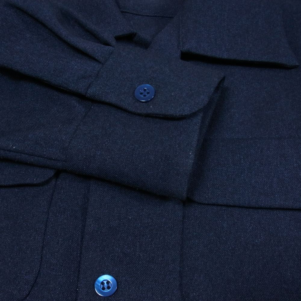 サウスツー ウエストエイト 6 Pocket Classic Shirt Poly Jacquard 6 ポケット シャツ ダークネイビー系 S【中古】