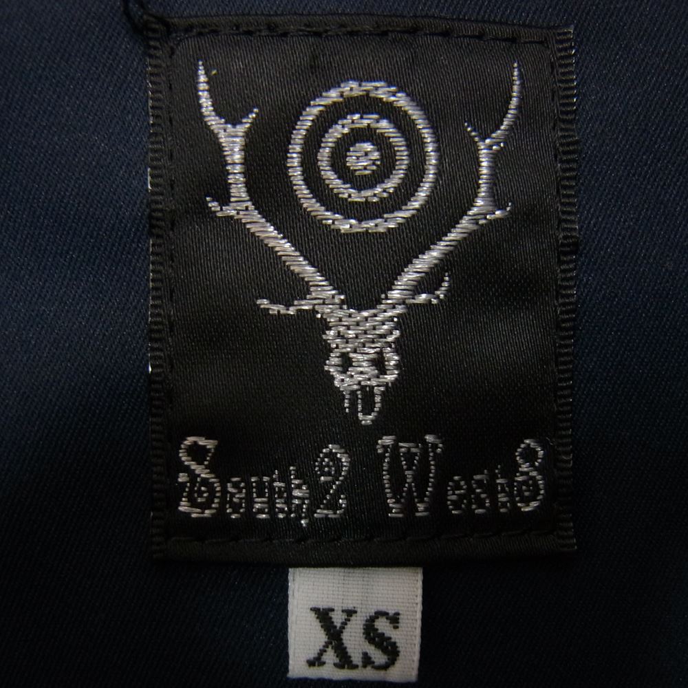 サウスツー ウエストエイト Piping Jacket パイピング ジャケット パイル フリース ネイビー系 XS【中古】