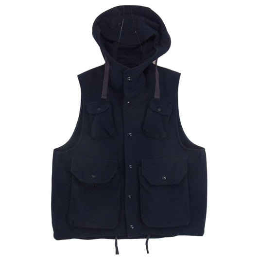Engineered Garments エンジニアードガーメンツ Field Vest Polyester Fleece フィールド ベスト フリース ネイビー系 S【中古】