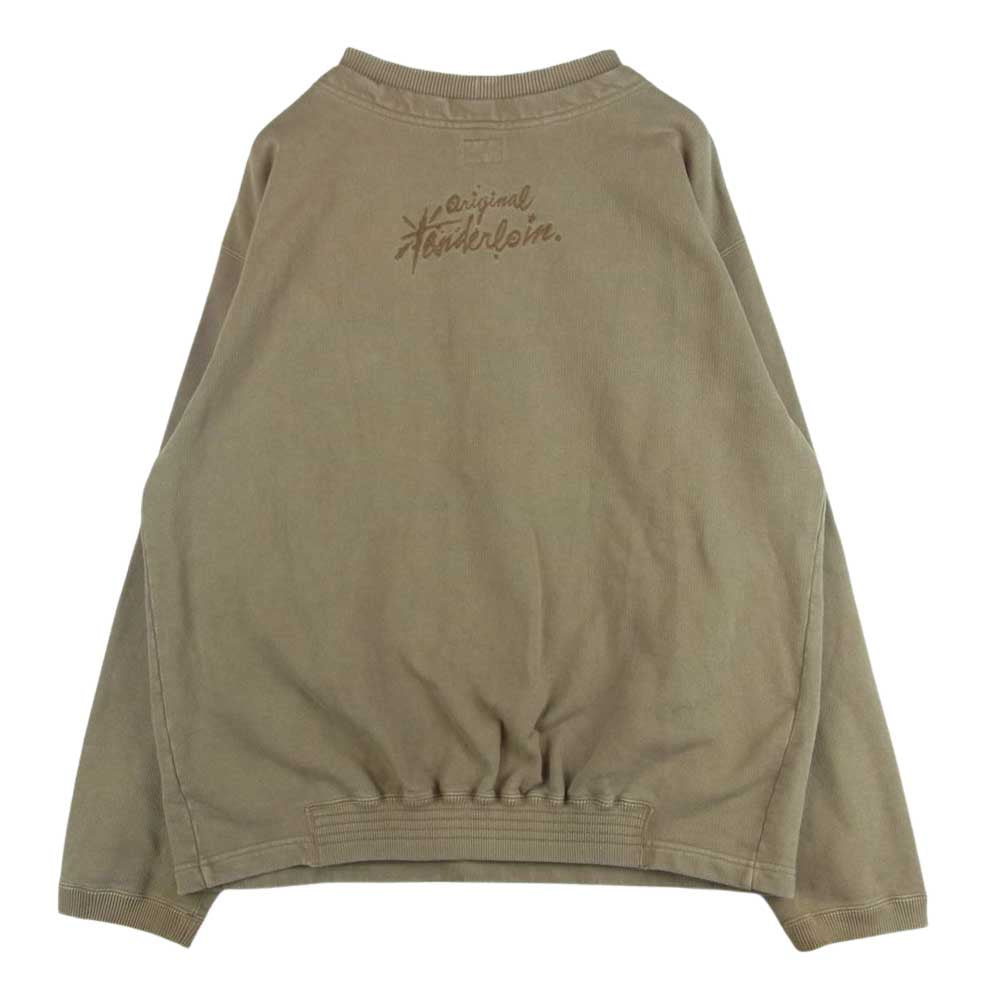 TENDERLOIN テンダーロイン CREW NECK SWEAT クルー ネック スウェット ダブルネック 日本製 ブラウン系 M【美品】【中古】