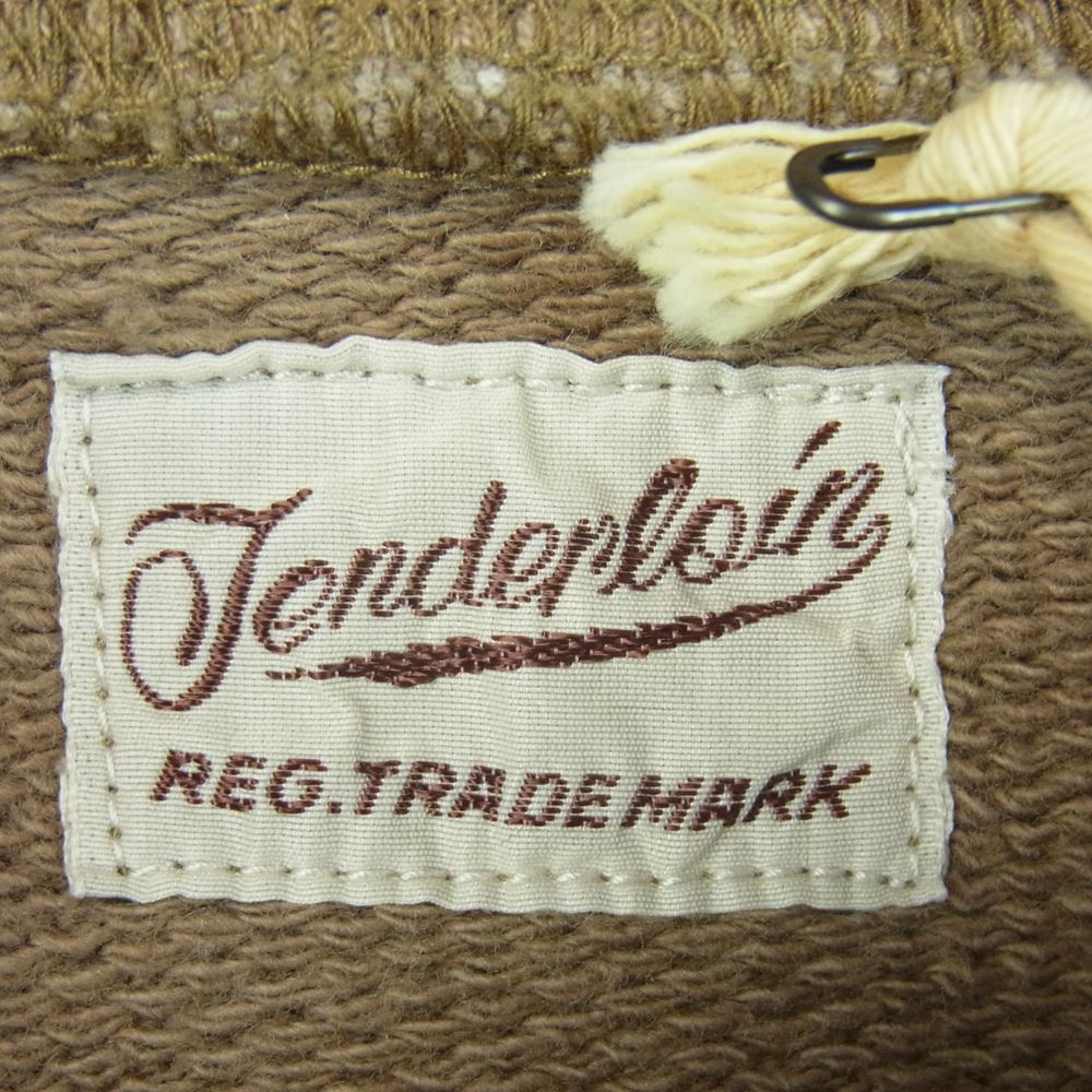 TENDERLOIN テンダーロイン CREW NECK SWEAT クルー ネック スウェット ダブルネック 日本製 ブラウン系 M【美品】【中古】