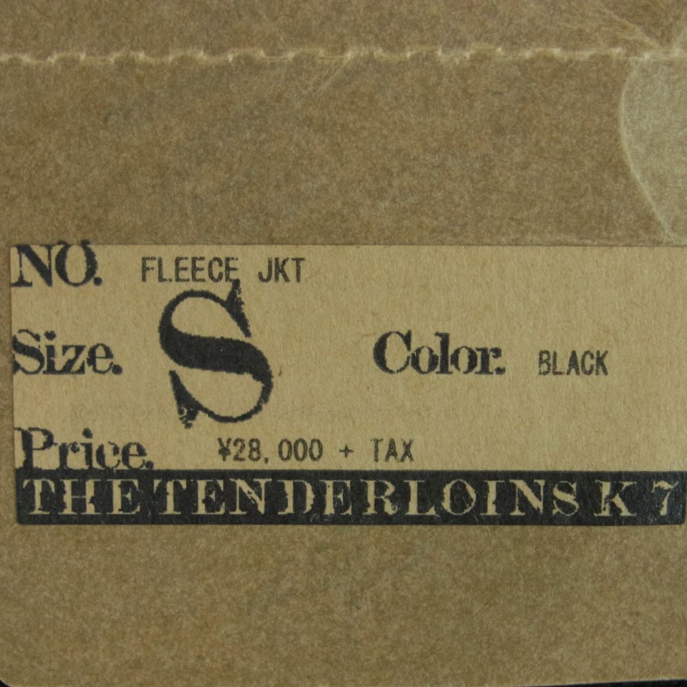 TENDERLOIN テンダーロイン FLEECE JKT フリース ジャケット ポリエステル 日本製 ブラック系 S【中古】