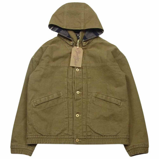 TENDERLOIN テンダーロイン 20AW DUCK HOODED JKT ダック フーデット ジャケット 日本製 カーキ系 S【極上美品】【中古】