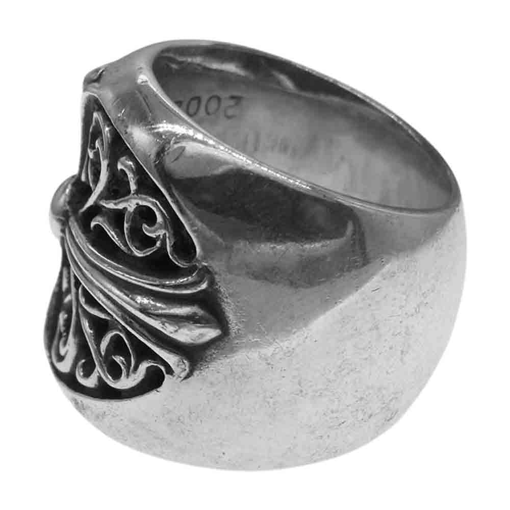 CHROME HEARTS クロムハーツ（原本無） CLASSIC OVAL クラシックオーバルクロス リング シルバー系 18号【中古】